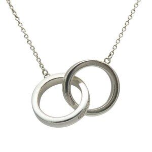 Tiffany & Co Necklace 1837 Interlocking Circle 925 Silver Approx 5.0 g Silver